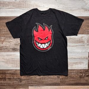 Spitfire Wheels Bighead Black/Red T-Shirt Size Medium Skate Grunge Y2K